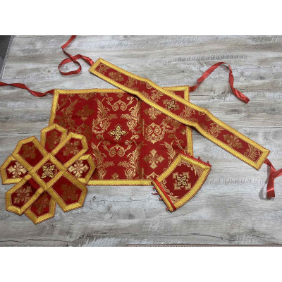 Vestment for priest - Phelon in Greek style with icon - Liturgical orthodox set