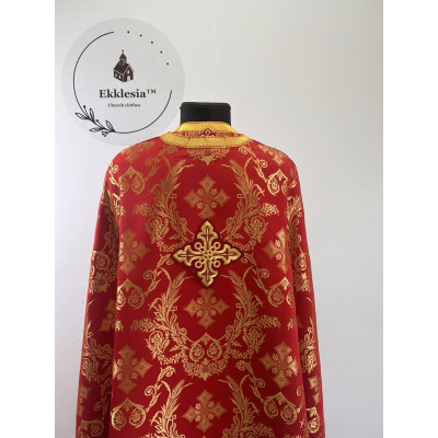 Vestment for priest - Phelon in Greek style with icon - Liturgical orthodox set