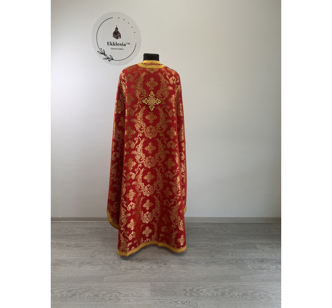 Vestment for priest - Phelon in Greek style with icon - Liturgical orthodox set