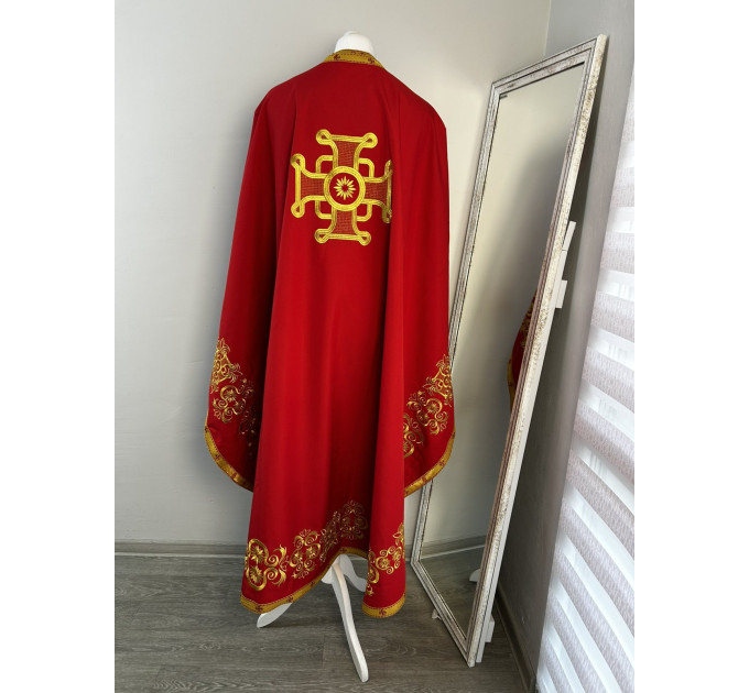 New embroidered vestment set - Vestment for priest in Greek stylechalice covers