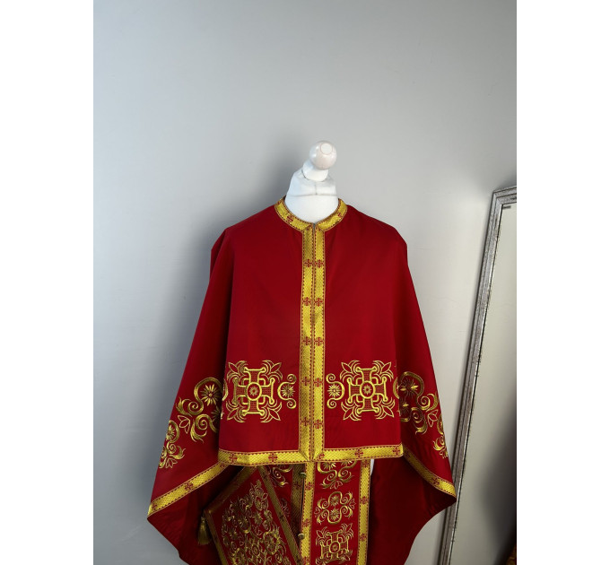 New embroidered vestment set - Vestment for priest in Greek stylechalice covers