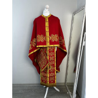 New embroidered vestment set - Vestment for priest in Greek stylechalice covers