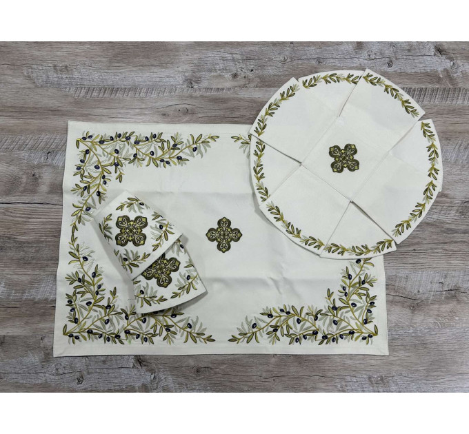 Greek vestment with machine embroidery - Priest vestment - Greek phelonion