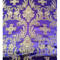 Nonmetallic Brocade with floral pattern - Church Brocade - Liturgical Brocade