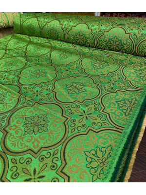 Set of sticharions, orar and covers custom made of green brocade Set of sticharions, orar and covers custom made of green brocade