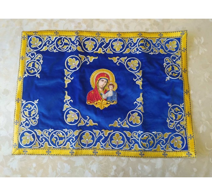 Embroidered Orthodox Chalice Covers - Aer and chalice veil set - Gift idea