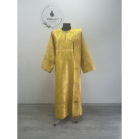 Brocade vestment for deacon - Stichar and orar in yellow-gold silk brocade