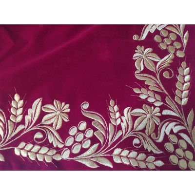 Embroidered gospel velvet cover - Gospel vestment - Gospel Cape Altar