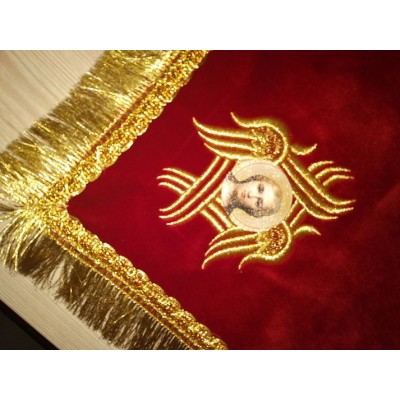 Embroidered gospel velvet cover - Gospel vestment - Gospel Cape - Orthodox cape