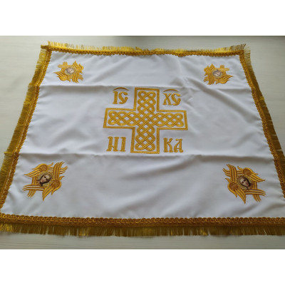 Embroidered gospel velvet cover - Gospel vestment - Gospel Cape - Orthodox cape