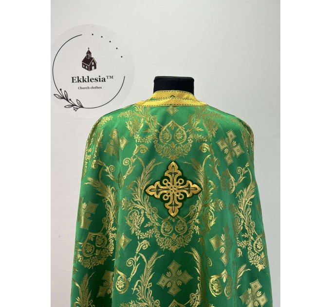 Greek style priest vestment in Kana brocade - Liturgical vestment for priest