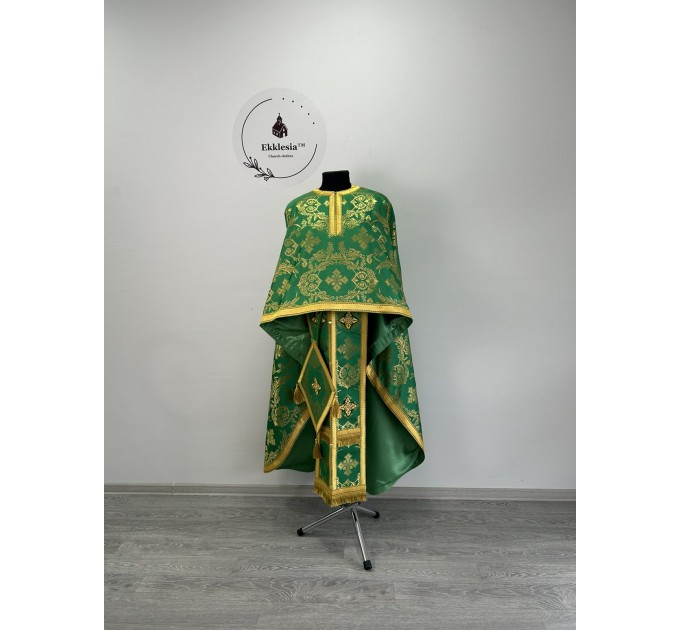 Greek style priest vestment in Kana brocade - Liturgical vestment for priest