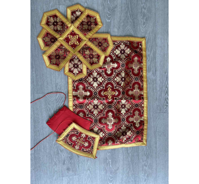 Greek style priest vestment set with phelon