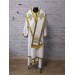 White Bishop's Vestments with green trims - Vestments for Bishop - Archbishop vestments