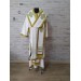 White Bishop's Vestments with green trims - Vestments for Bishop - Archbishop vestments