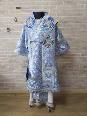 Light Blue Bishop's Vestments - Vestments for Bishop - Archbishop vestments
