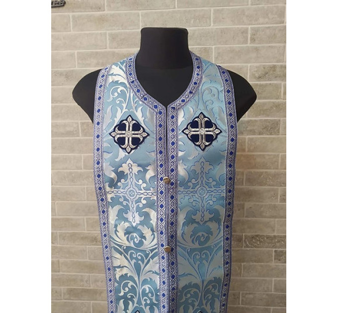 Stole and cuffs in brocade