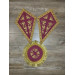 Embroidered altar cross and lamp stands - Orthodox liturgical element church set