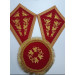 Embroidered altar cross and lamp stands - Orthodox liturgical element church set