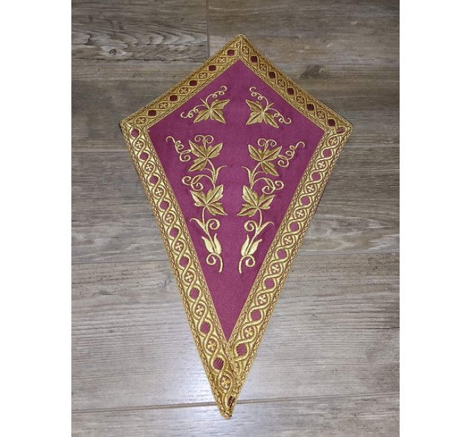 Embroidered altar cross and lamp stands - Orthodox liturgical element church set