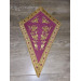 Embroidered altar cross and lamp stands - Orthodox liturgical element church set
