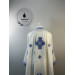 Greek vestment set - Liturgical priest vestmet set in white-blue fabric