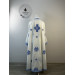 Greek vestment set - Liturgical priest vestmet set in white-blue fabric
