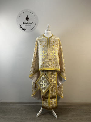 NIKA priest vestment in Greek style - Orthodox vestment set - Liturgical phelon