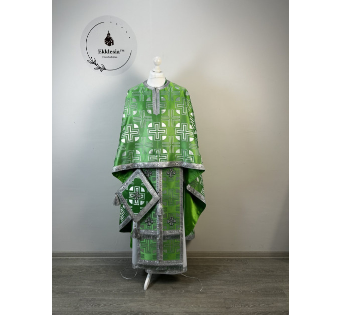 Priest vestments in Greek style - Orthodox church garment - Priests set of cloth