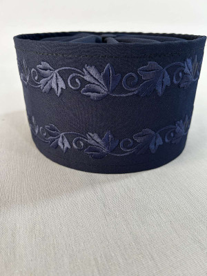 Black greek style Skufia - Greek Skufia Calotte Black in Velvet - biretta - cap