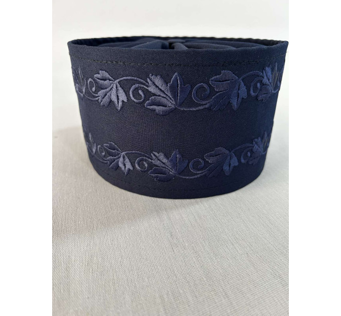 Black greek style Skufia - Greek Skufia Calotte Black in Velvet - biretta - cap