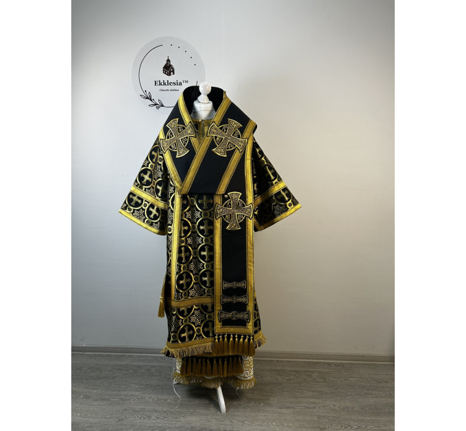 Combined Bishop's silk Vestments - Vestment set for Bishop - Archbishop's set