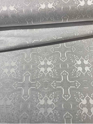 Cross Nonmetallic Greek Brocade - Church Brocade - Liturgical Brocade