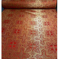 Cross Nonmetallic Greek Brocade - Church Brocade - Liturgical Brocade