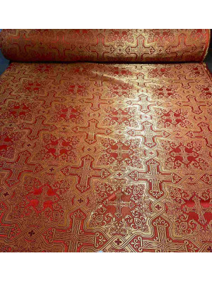 Cross Nonmetallic Greek Brocade - Church Brocade - Liturgical Brocade