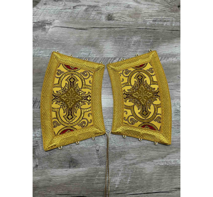 Deacon vestments set in metallic brocade - Protodeacon's stichar, double orar