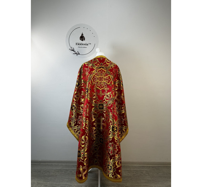 Greek style vestment for priest - Orthodox liturgical vestment in brocade