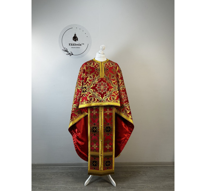 Greek style vestment for priest - Orthodox liturgical vestment in brocade