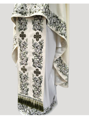 Greek vestment with machine embroidery - Priest vestment - Greek phelonion