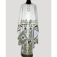 Greek vestment with machine embroidery - Priest vestment - Greek phelonion