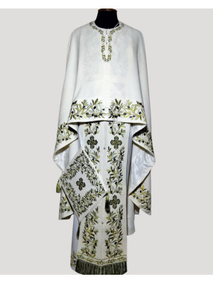 Greek vestment with machine embroidery - Priest vestment - Greek phelonion Greek vestment with machine embroidery - Priest vestment - Greek phelonion