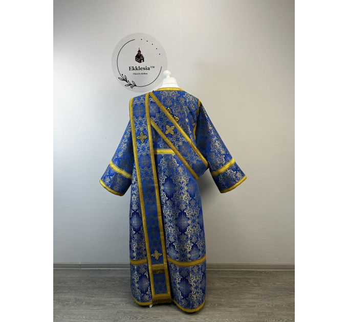 Orthodox deacon's vestment - Stichar with orar in Turkish silk