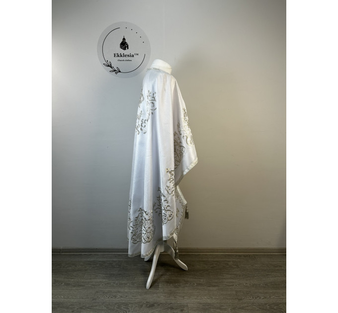 Priest vestment with machine embroidery - Liturgical vestment set Greek phelon