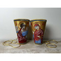 Annunciation Feast embroidered cuffs - Priest's cuffs - epimanikia