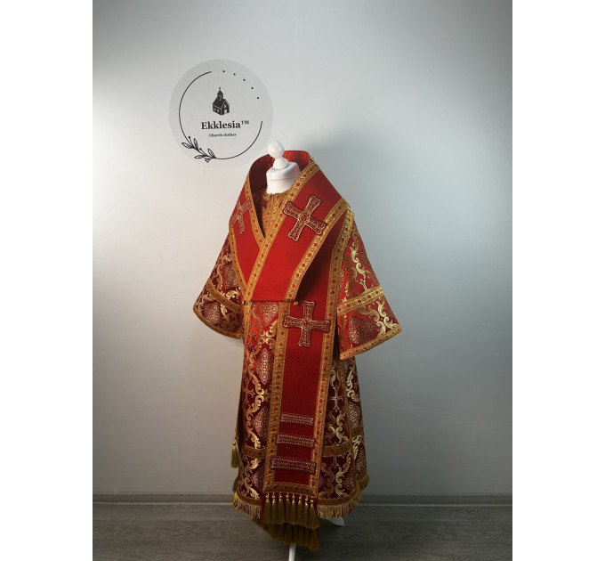 Combined Bishop's silk and brocade set - Vestment for Bishop - Archbishop's set