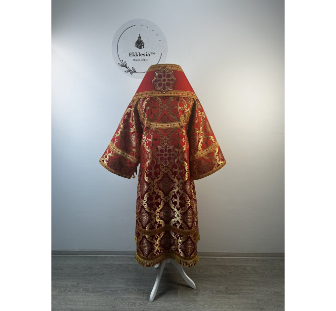 Combined Bishop's silk and brocade set - Vestment for Bishop - Archbishop's set