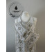 Embroidered white priest stole and cuffs - Epitrachil and cuffs - Communion set