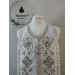 Embroidered white priest stole and cuffs - Epitrachil and cuffs - Communion set