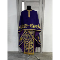 Greek vestment - Priest robe - Orthodox clothes - Priest costume with embroidery
