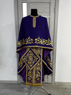 Greek vestment - Priest robe - Orthodox clothes - Priest costume with embroidery